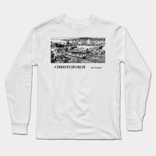 Christchurch New Zealand Long Sleeve T-Shirt